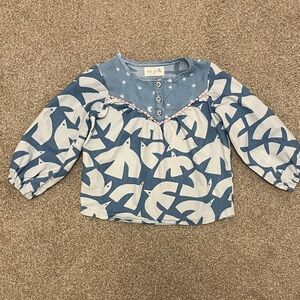 Miki Miette Julia Blouse in Nordic Sky